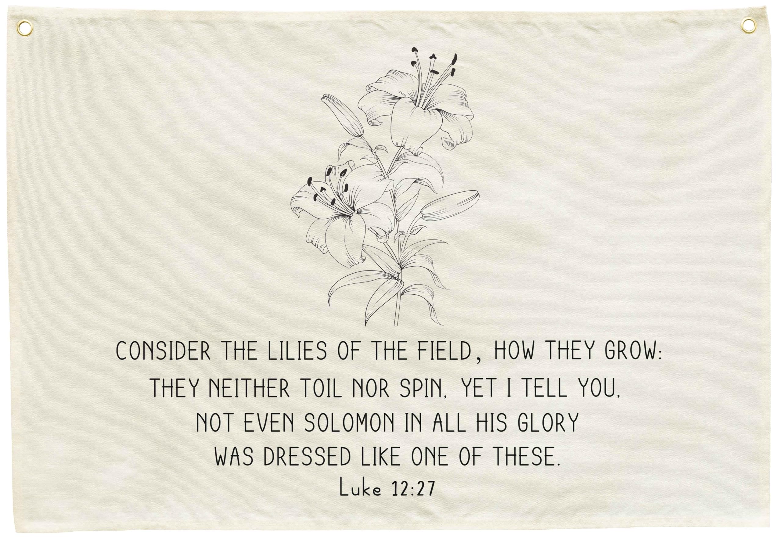 GEANHIL rectangular scripture banner for nursery crib decor adds a calm focal point