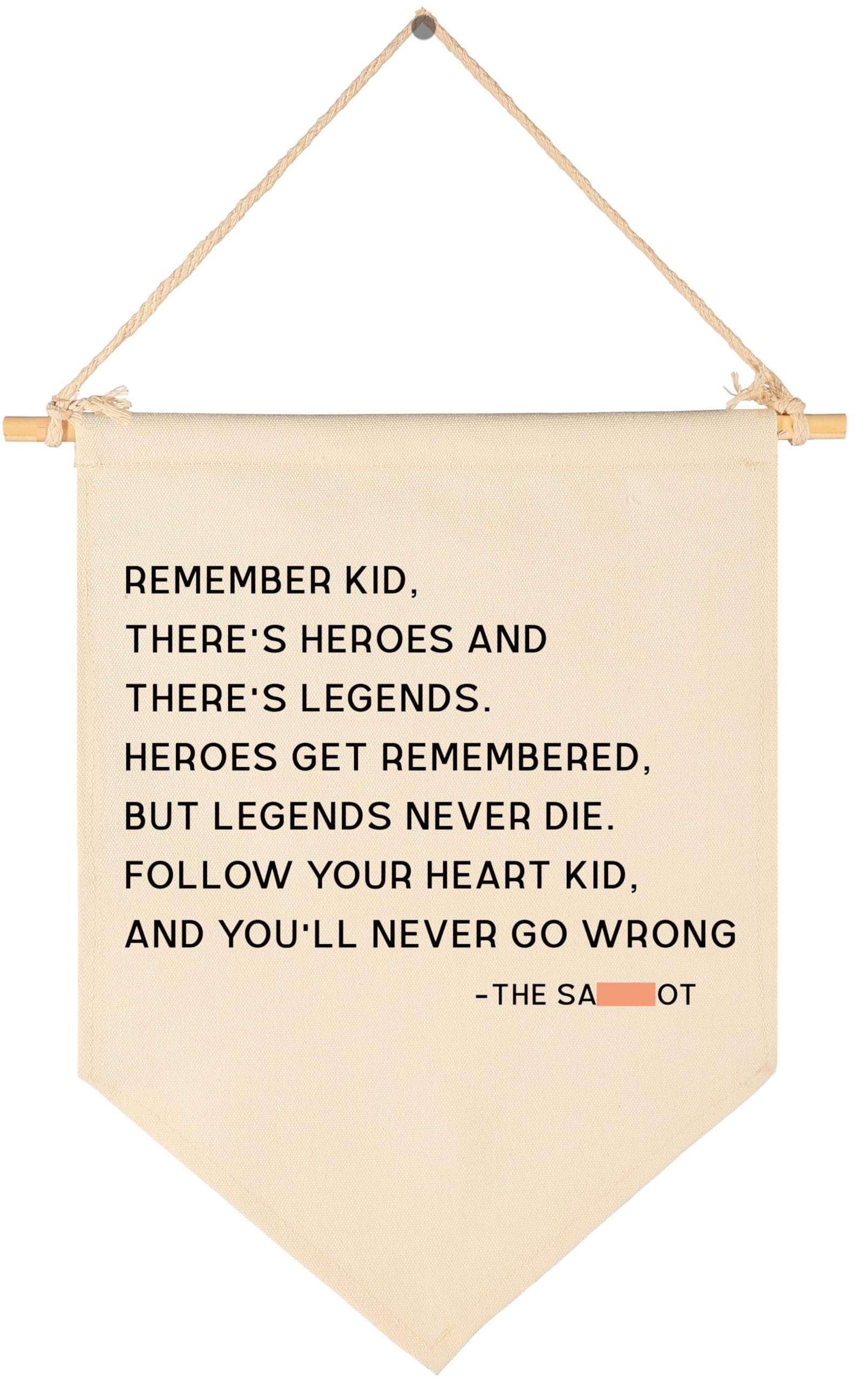 GEANHIL Remember banner in nursery wall decor for cozy ambiance.