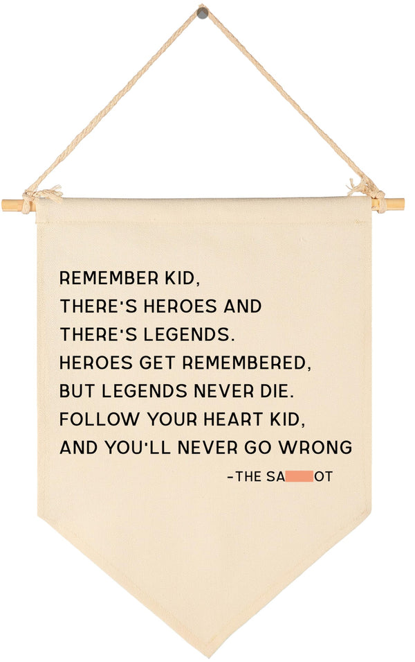 GEANHIL Remember banner in nursery wall decor for cozy ambiance.