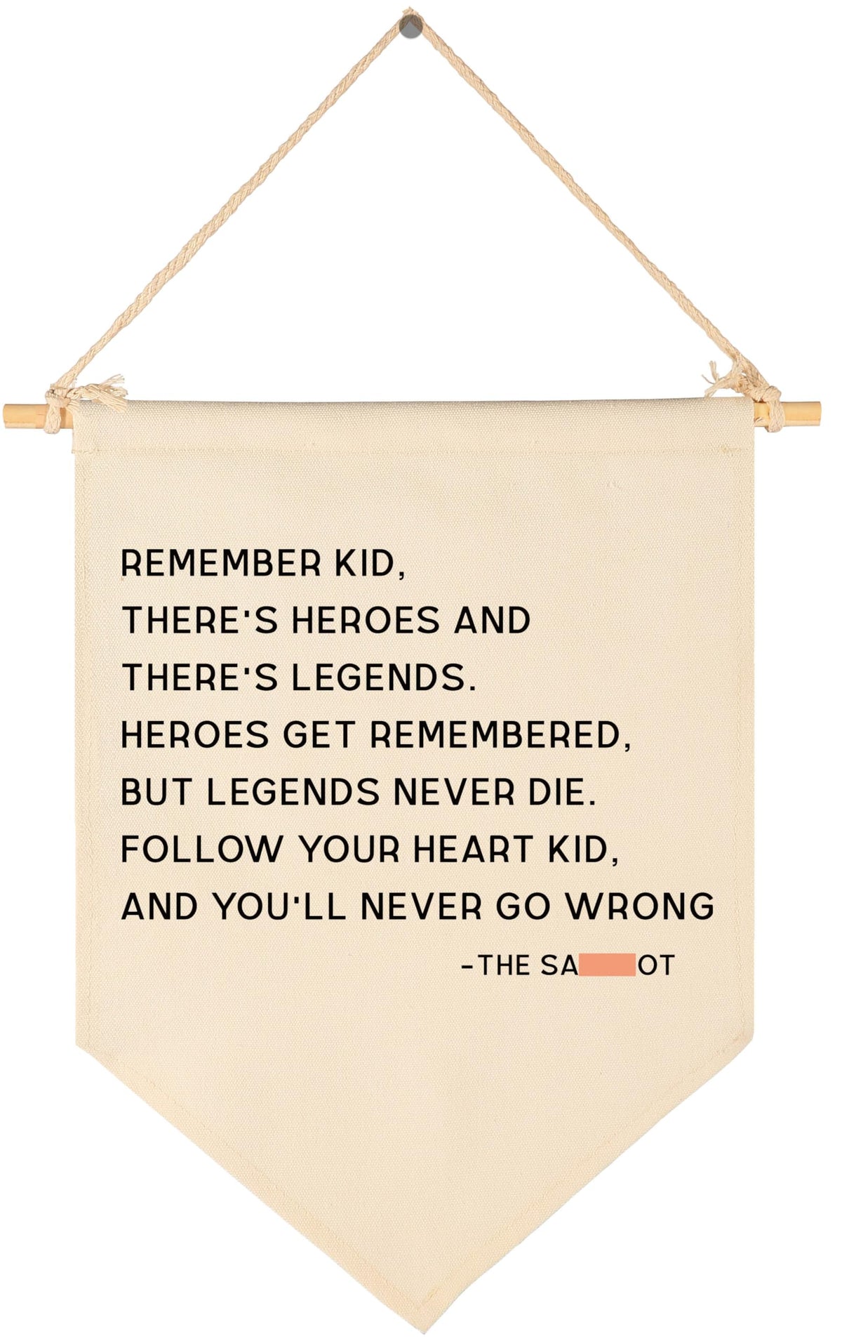 GEANHIL Remember banner in nursery wall decor for cozy ambiance.
