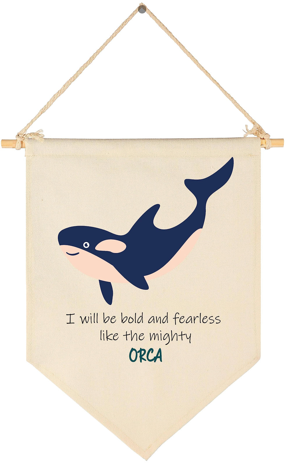GEANHIL sea animals banner orca, ideal nursery wall decor for playful learning