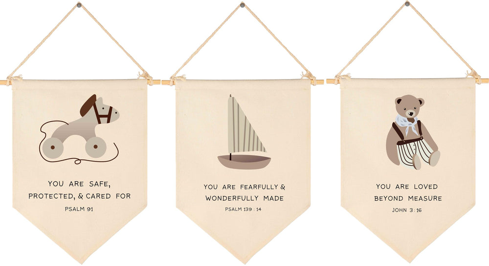 GEANHIL Sunday classroom decor flag with scripture banner for classroom walls, enhances learning ambiance