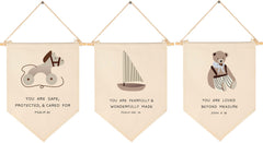 GEANHIL Sunday classroom decor flag with scripture banner for classroom walls, enhances learning ambiance