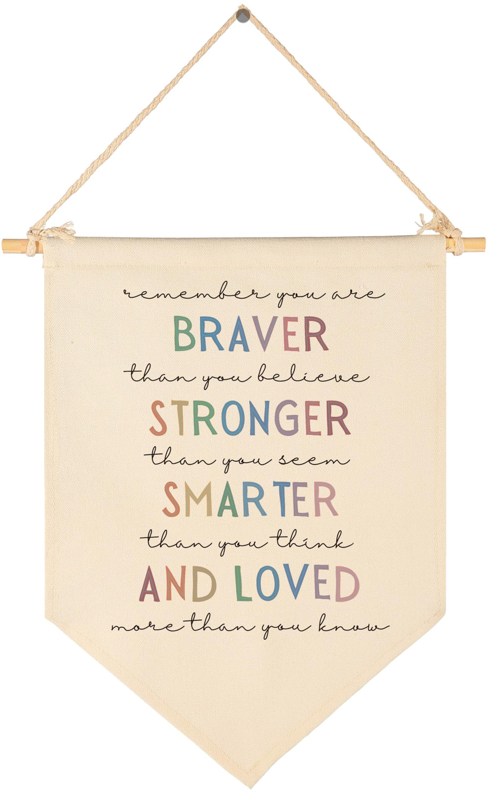 GEANHIL You Are Braver banner on nursery wall adds cozy inspiration for kids