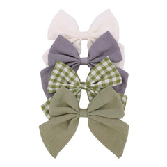 Gebelle Sailor Bow Hair Clip in Green Spring for daily wear and easy styling