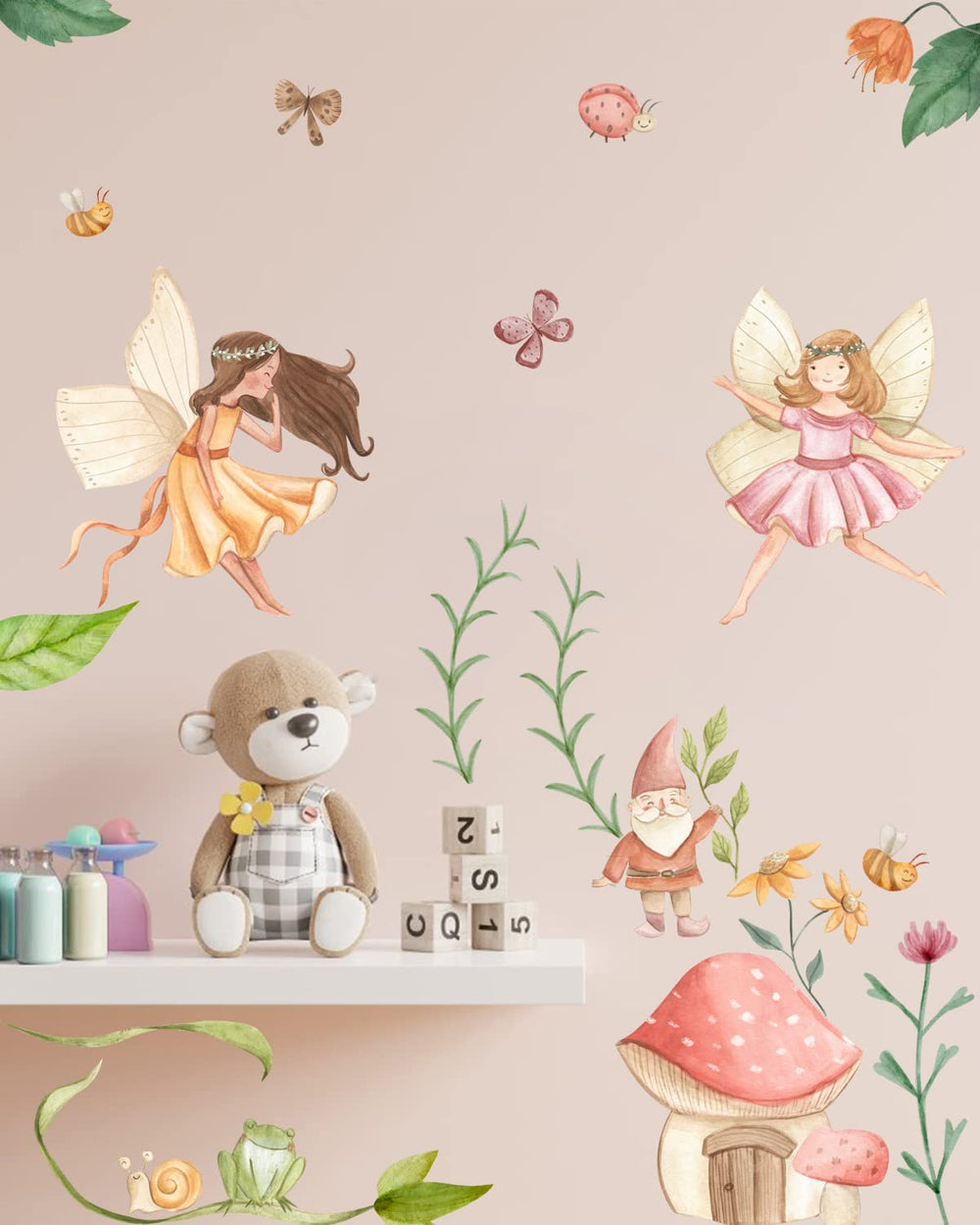 Gee Hut woodland mushroom wall decal creates a playful forest vibe on walls
