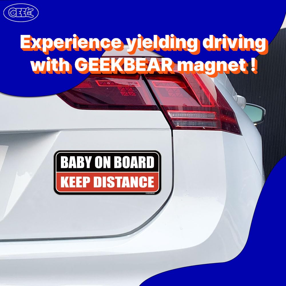 GEEKBEAR colorful reflective magnet enhances daytime and nighttime visibility.