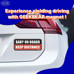 GEEKBEAR colorful reflective magnet enhances daytime and nighttime visibility.