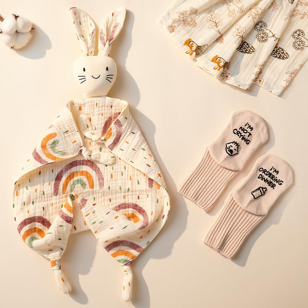 Geelfland bunny lovey—soft baby comfort for soothing snuggles