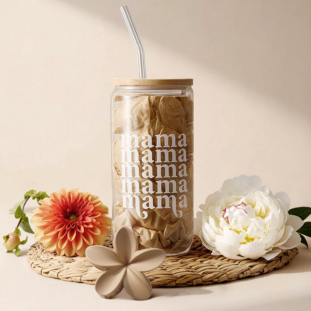 Geelfland mama glass cup—stylish everyday essential