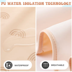 Geelin leather baby changing pad solid color suits any nursery while remaining practical.