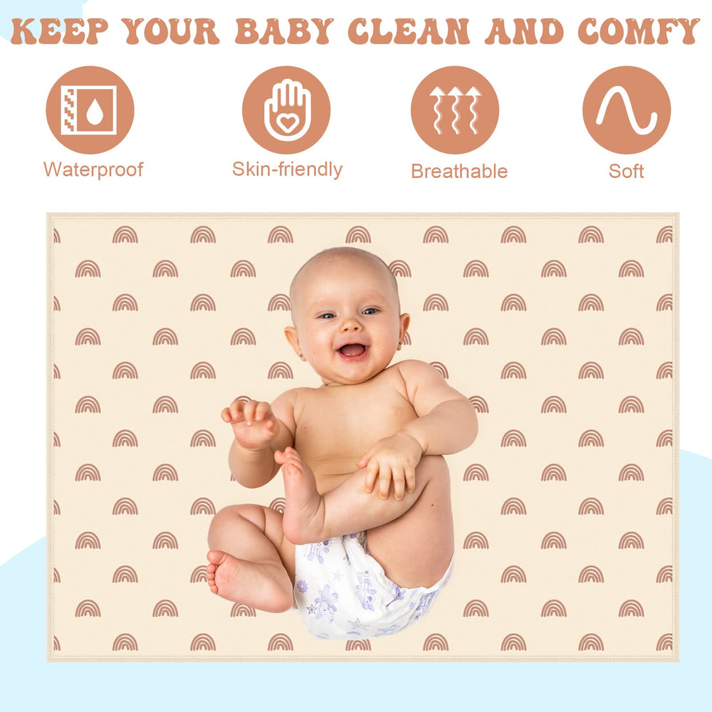 Geelin leather baby changing pad travel-compact stays light for trips and outings.