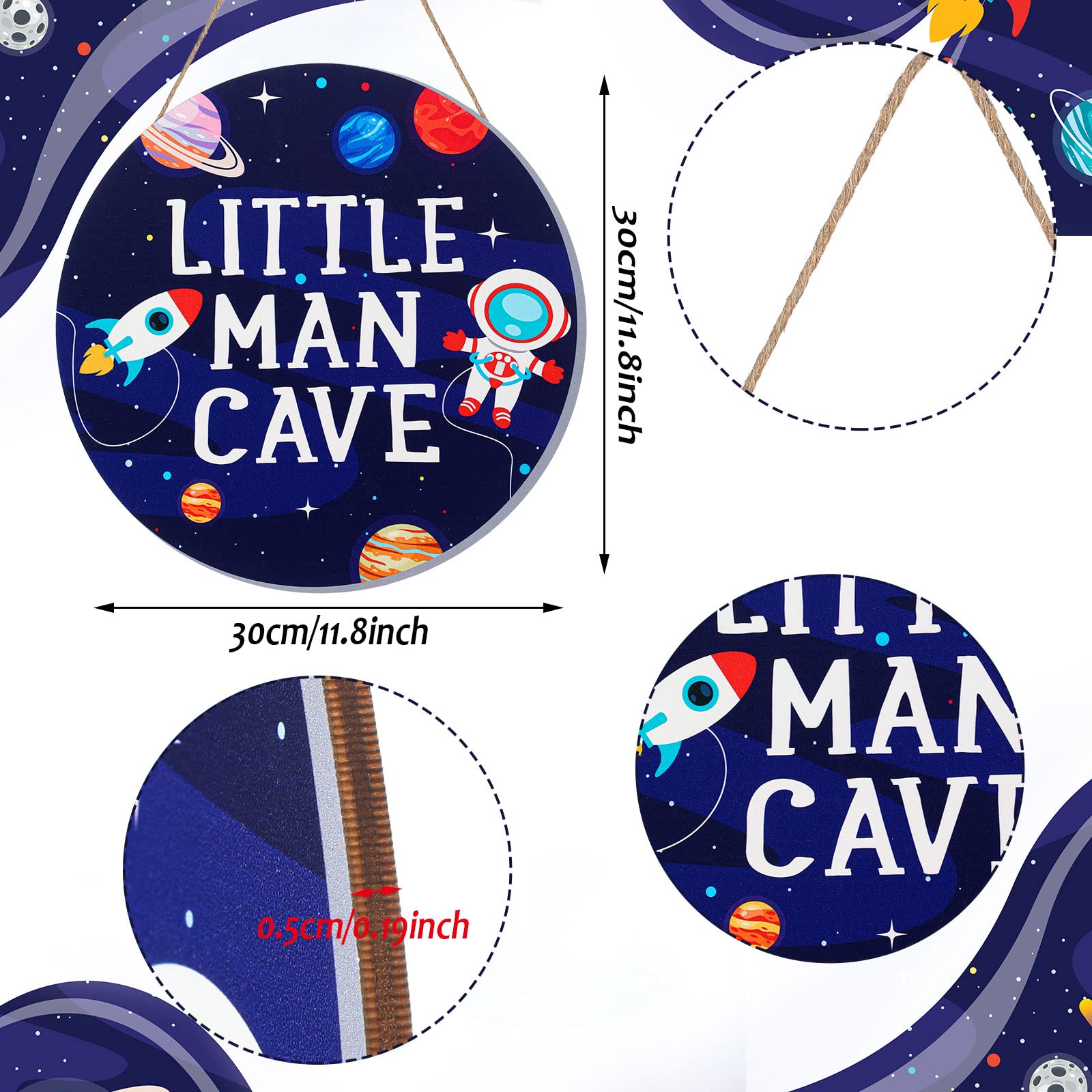 Geelin Space decor with rocket pattern sparks imagination in a nursery