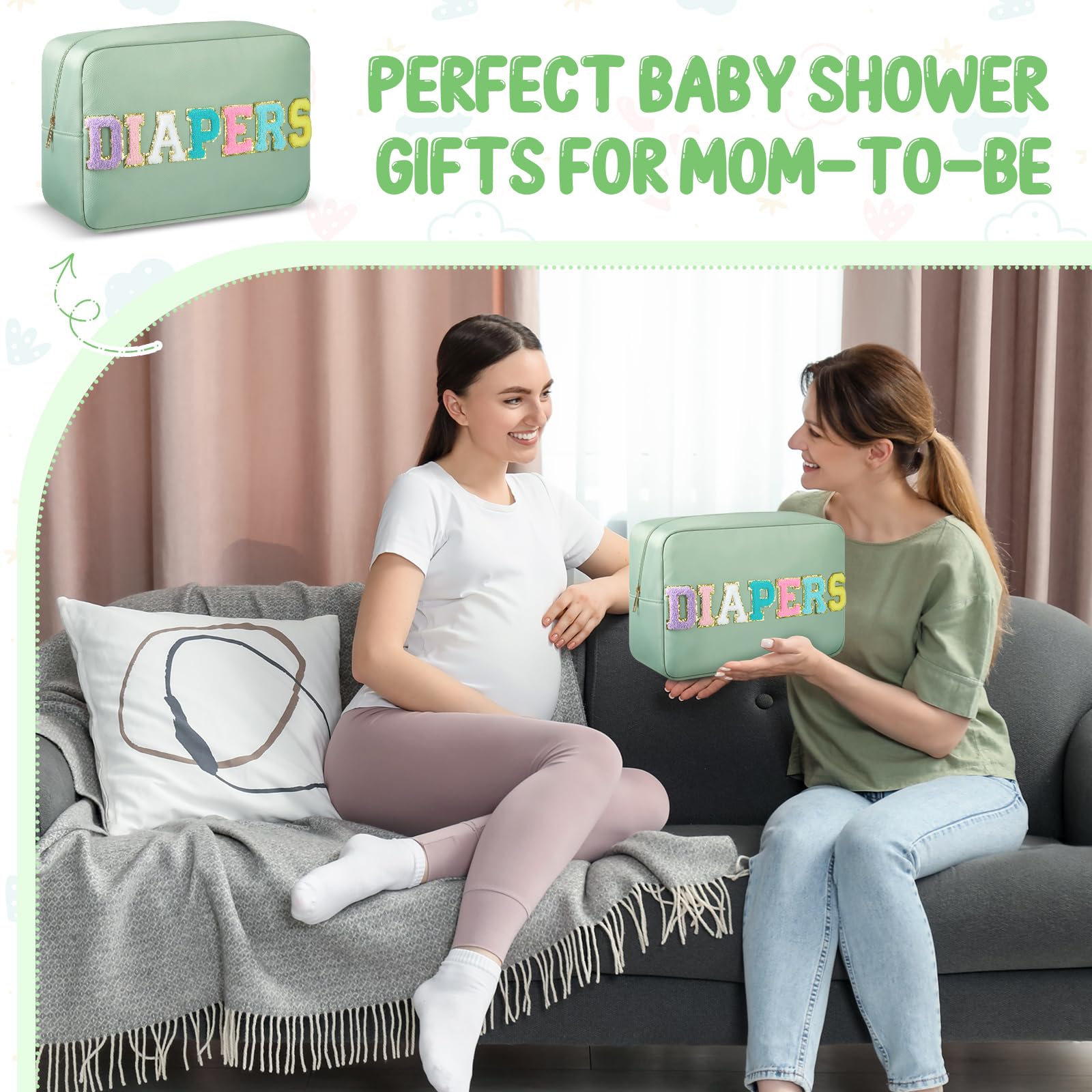 Geetery baby shower gift diaper organizer presents practical style for new parents.