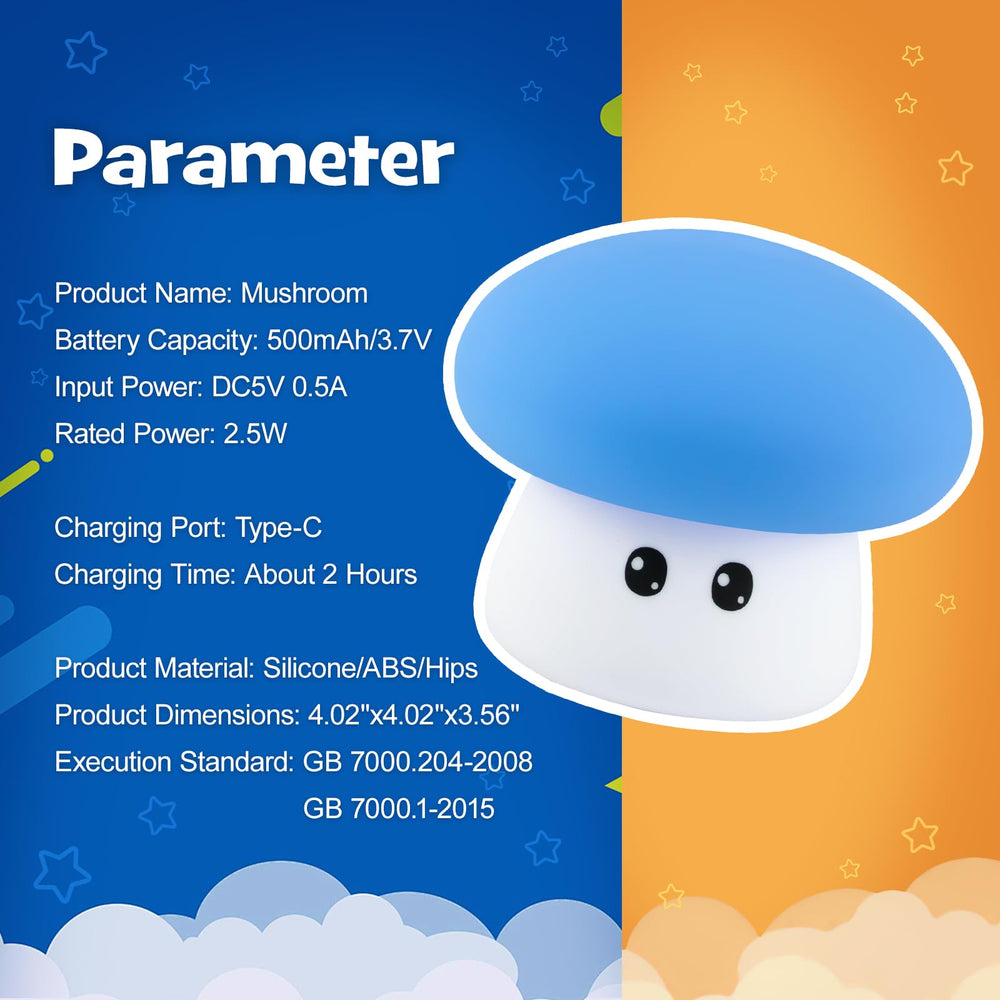 Gefaxi cute decor gift mushroom lamp ready to brighten any room.