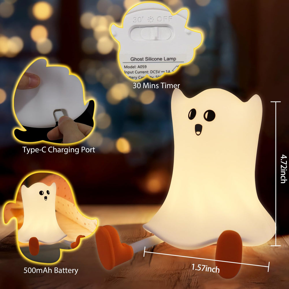Gefaxi easy-clean silicone night light resists spills for simple maintenance.