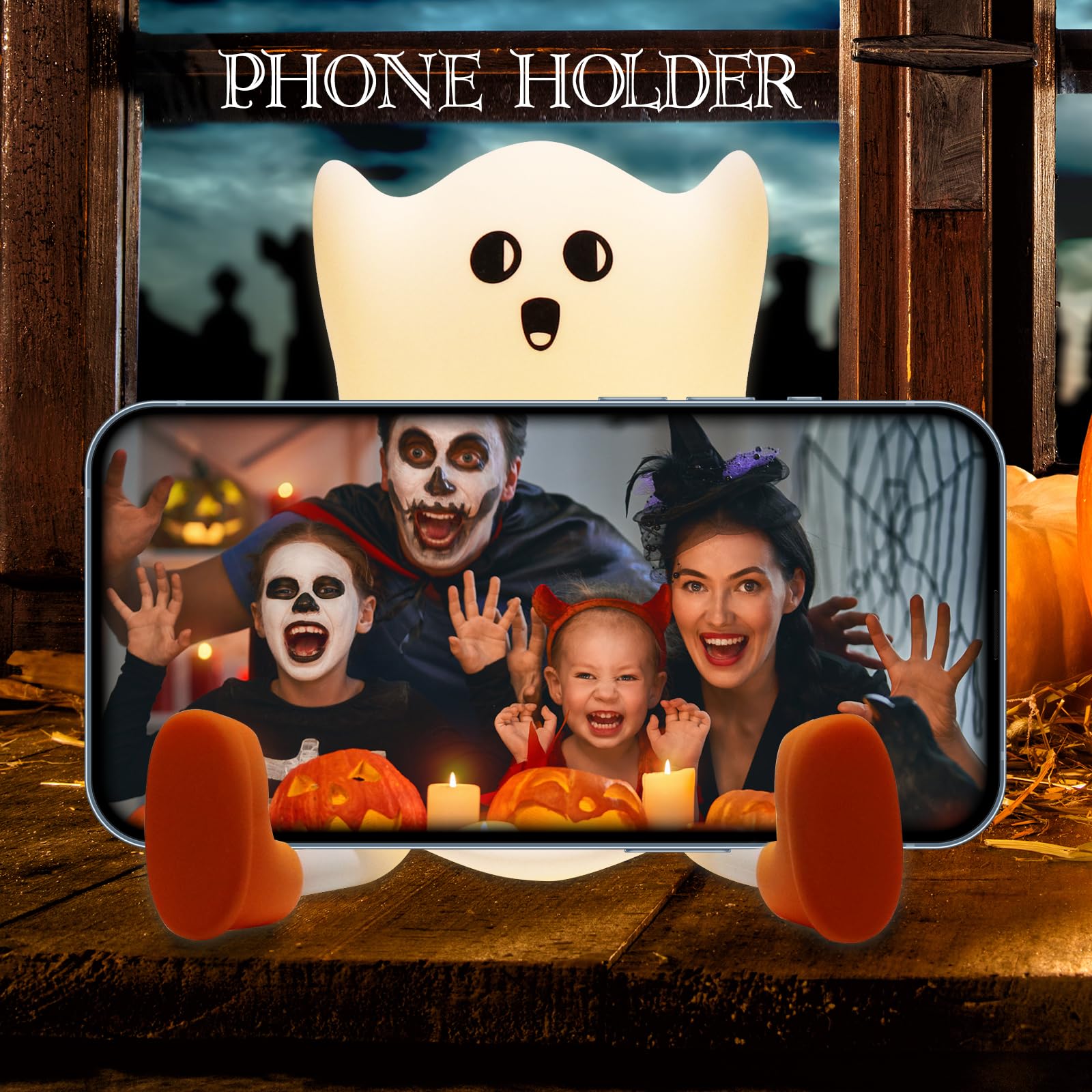 Gefaxi Halloween decor ghost light adds charm to festive rooms.