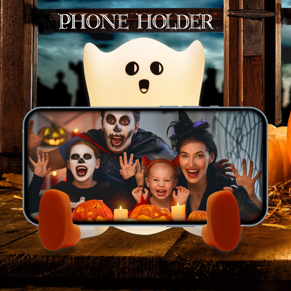 Gefaxi Halloween decor ghost light adds charm to festive rooms.