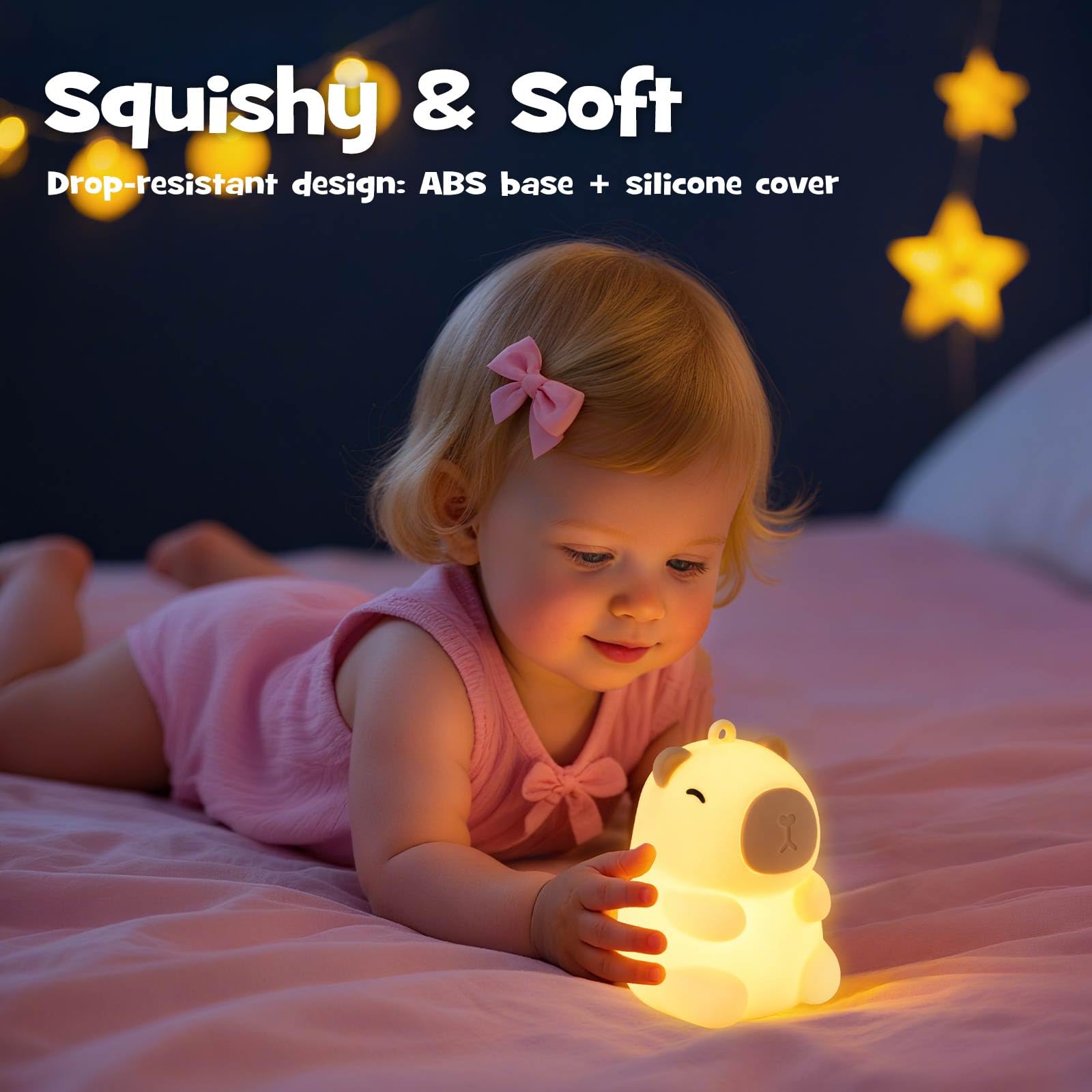 Gefaxi ideal for nursery or breastfeeding nights with adjustable brightness.