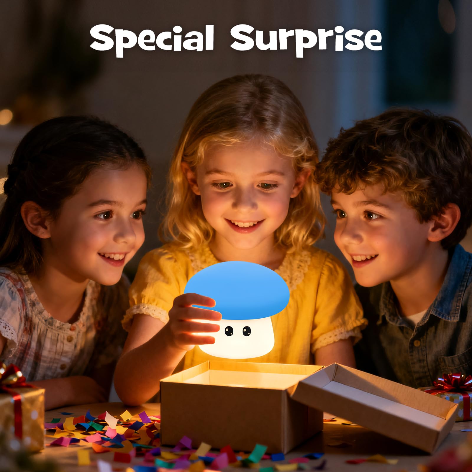 Gefaxi portable mushroom lamp ideal for study, reading, or travel.