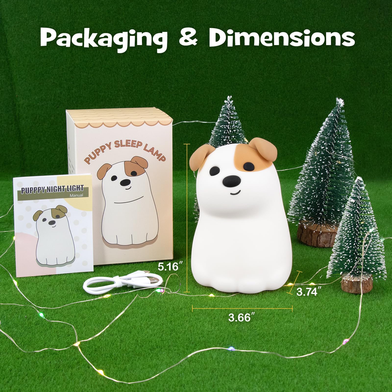 Gefaxi decorative puppy light ideal as a thoughtful gift