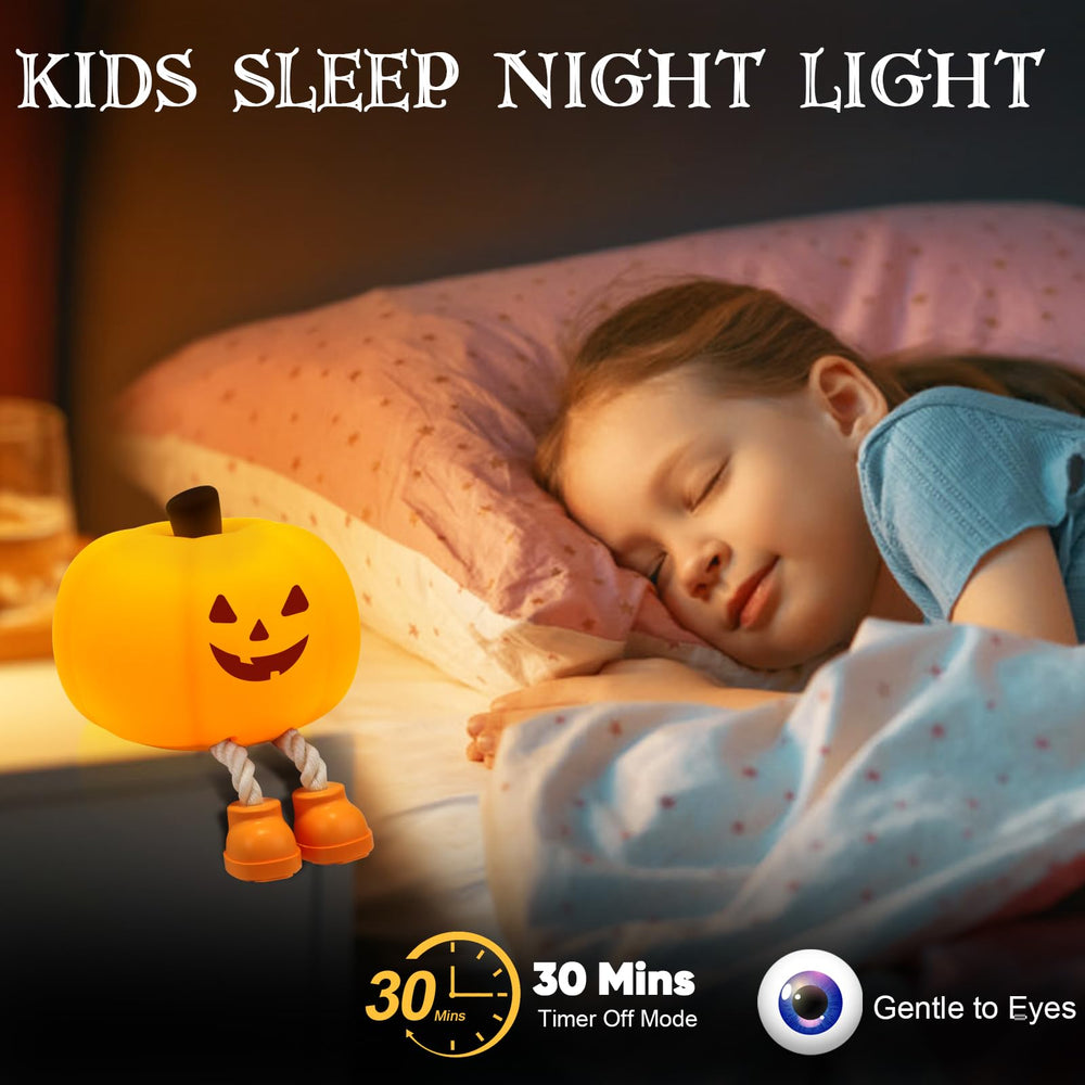 Gefaxi pumpkin light includes a 30-minute timer for convenience.