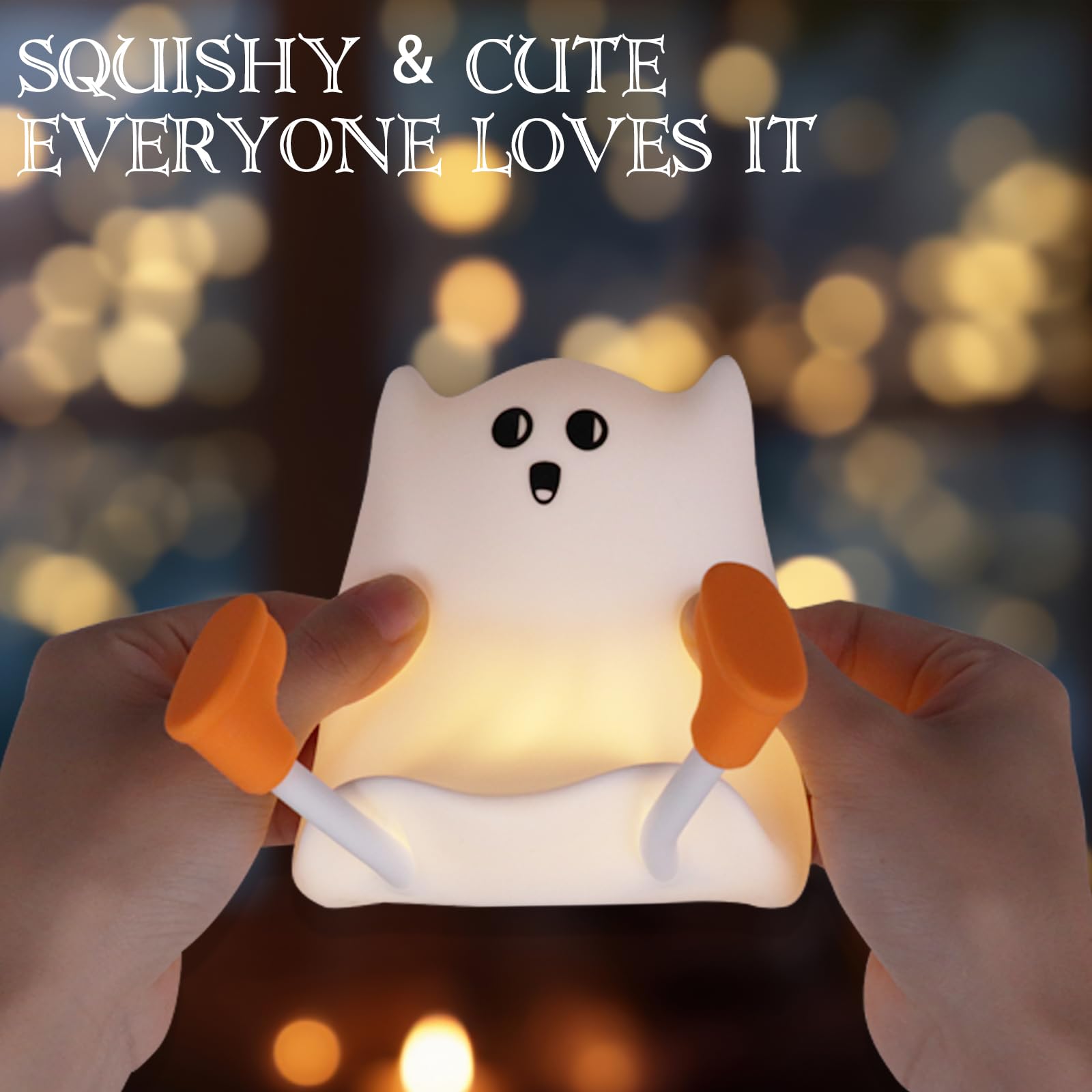 Gefaxi rechargeable ghost light lasts up to six hours on a single charge.