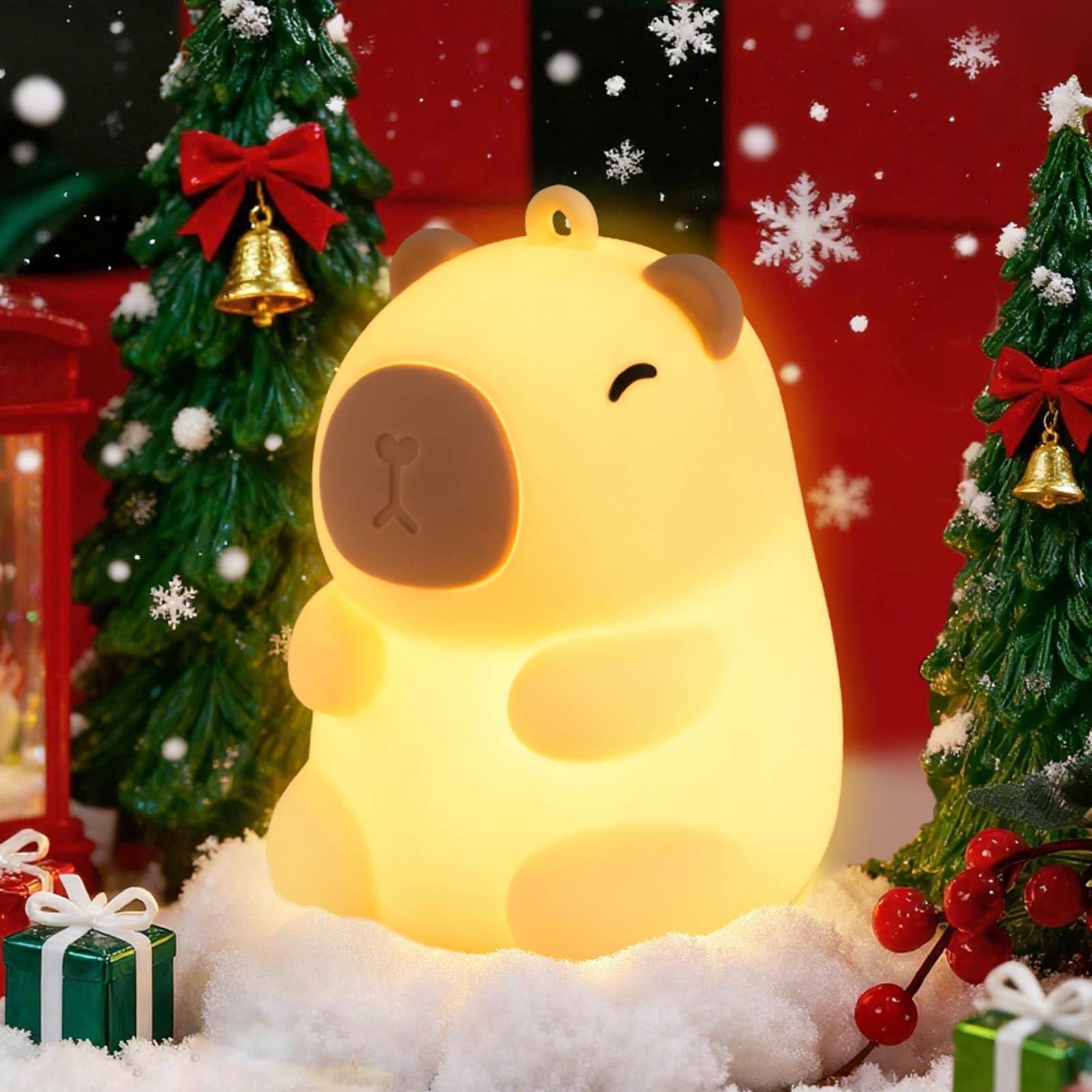 Gefaxi squishy capybara night light hanging adds cozy festive decor to any room.
