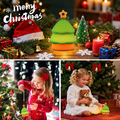Gefaxi squishy Christmas tree night light dimmable to set cozy brightness