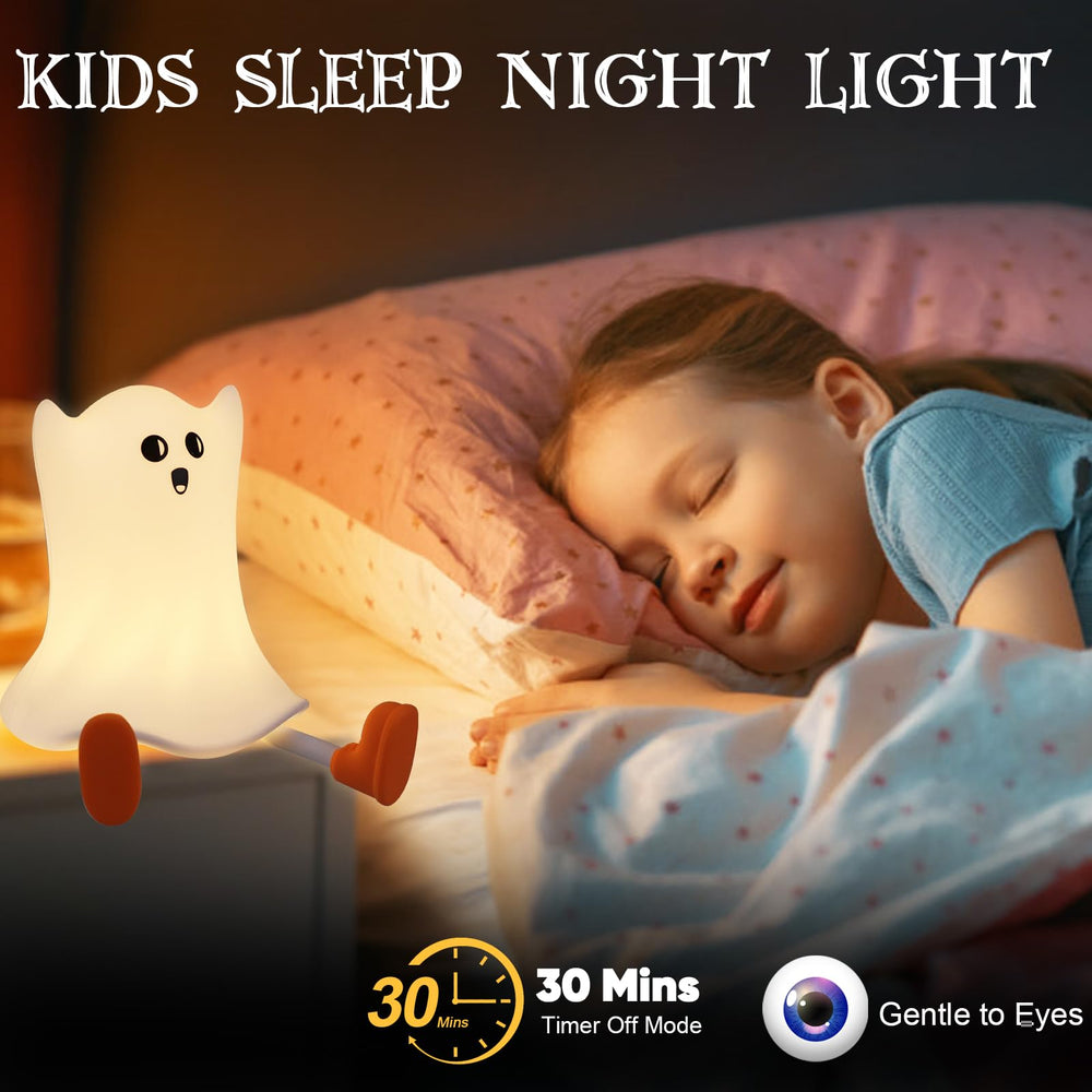 Gefaxi ghost light includes a timer for convenient auto-off after 30 minutes.