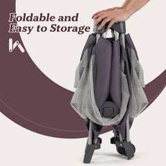 GEGOSEN baby playpen with bassinet supports quick diaper changes on the go.