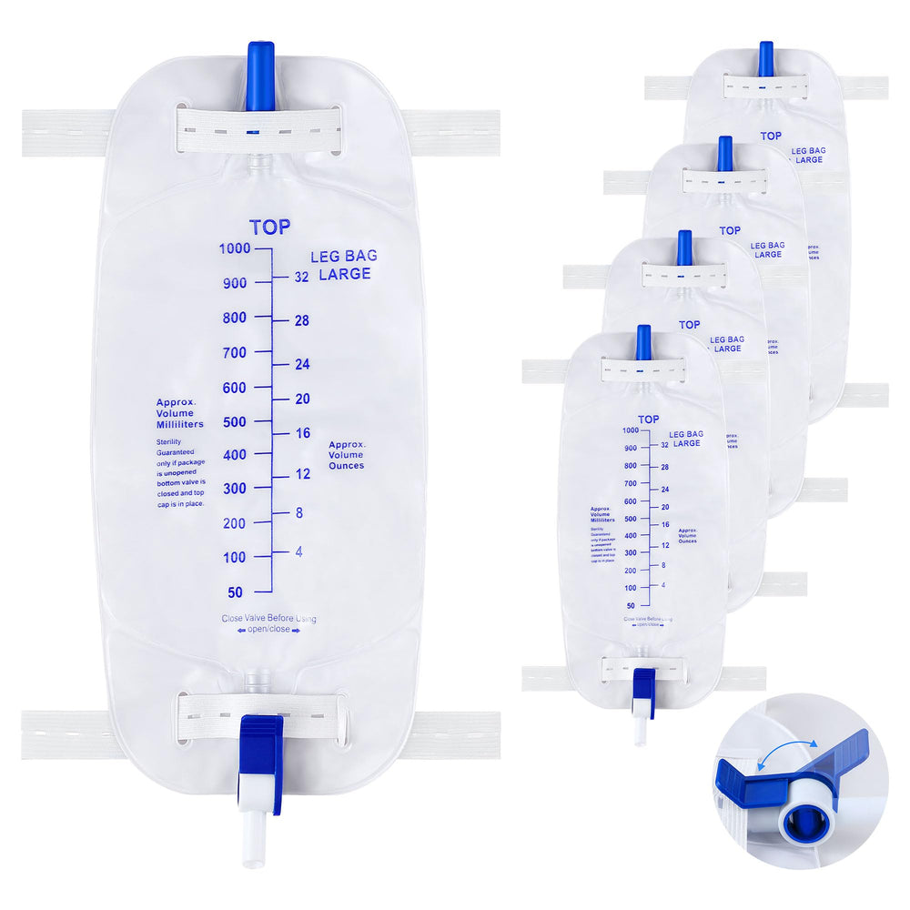Geiserailie 1000ml leg bag with high capacity for extended wear.