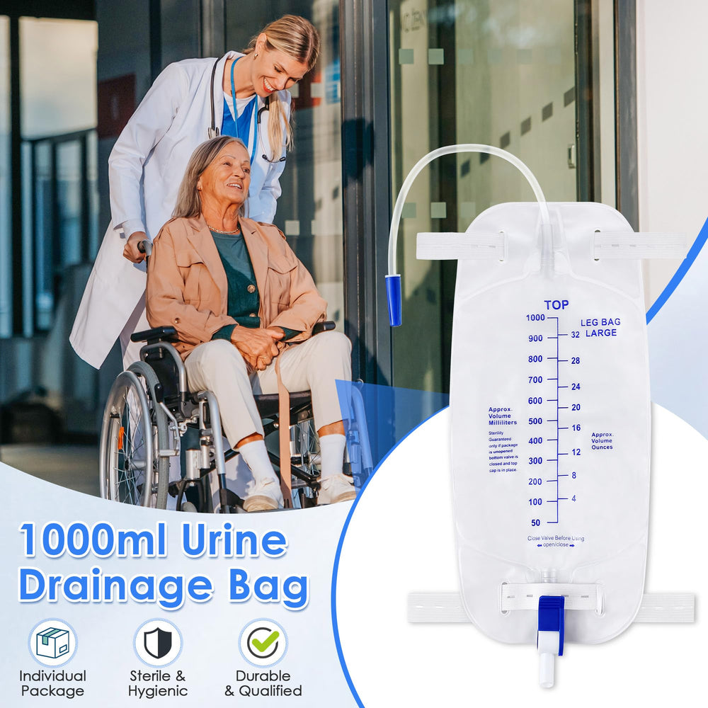 Geiserailie latex-free leg bag material suitable for sensitive skin.
