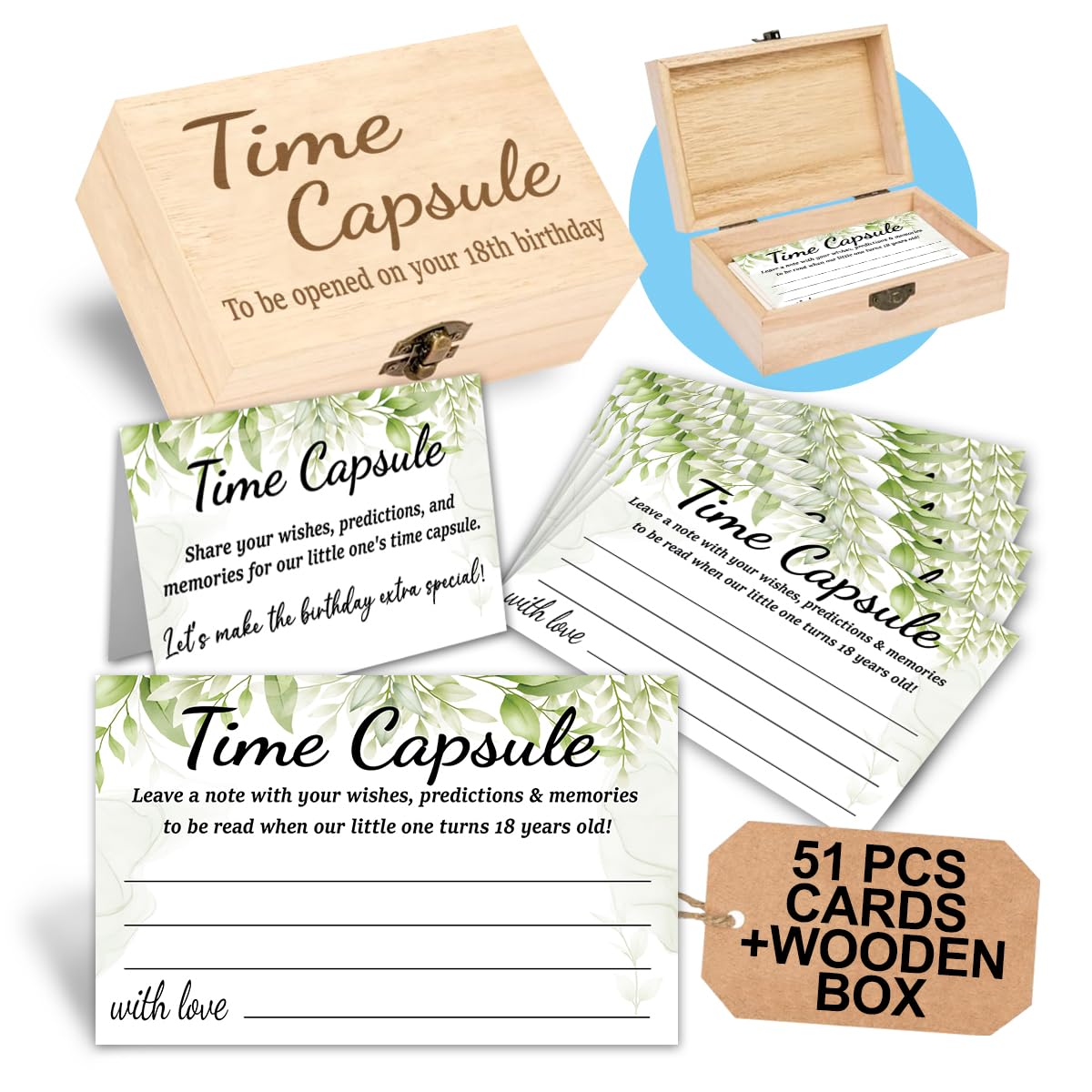 Gejoyse Time Capsule box cover with premium finish for durable memories.