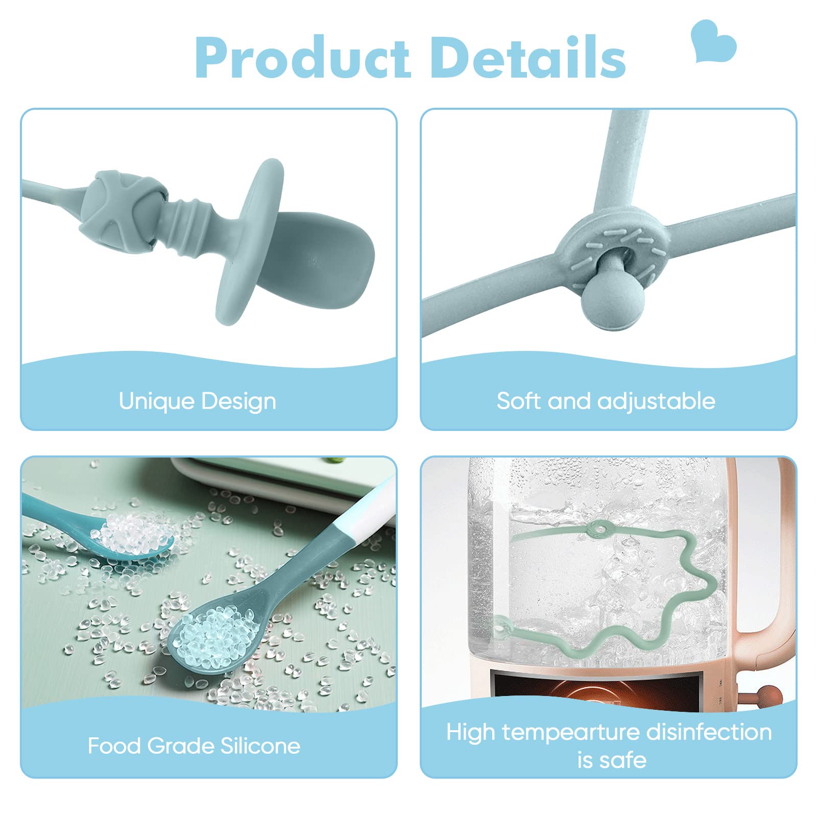 Gelinor spoon belt provides a secure grip to prevent drops