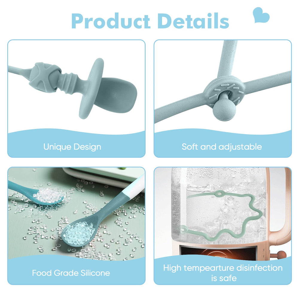 Gelinor spoon belt provides a secure grip to prevent drops