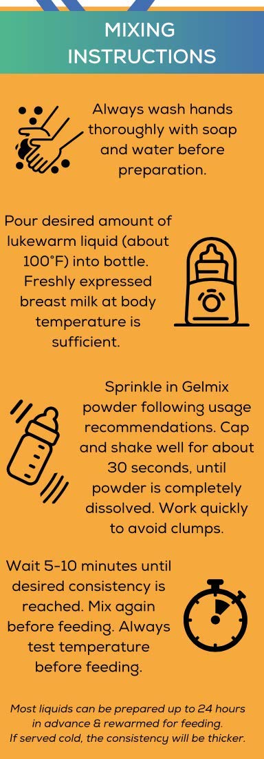 Gelmix Infant Thickener on-the-go sticks ideal for travel feeding