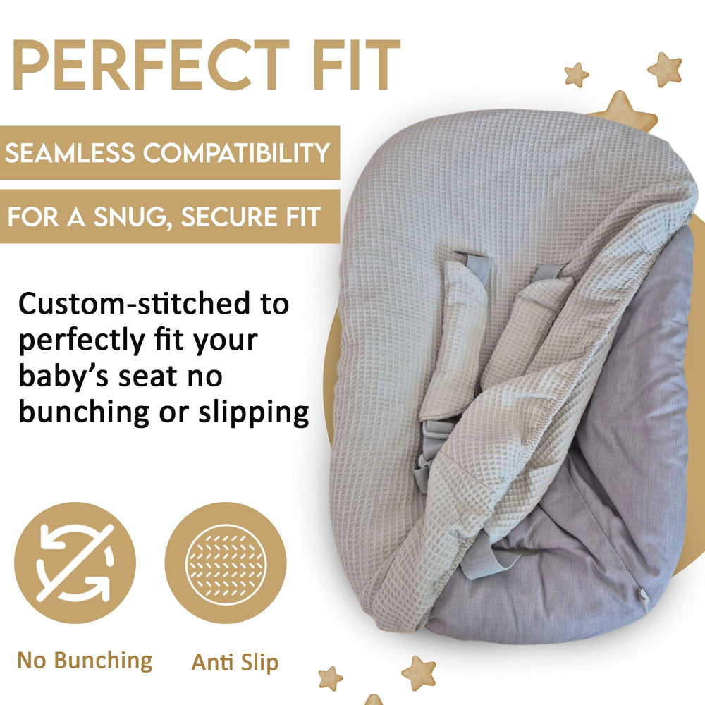 Effortless attachment and removal with a secure high chair setup