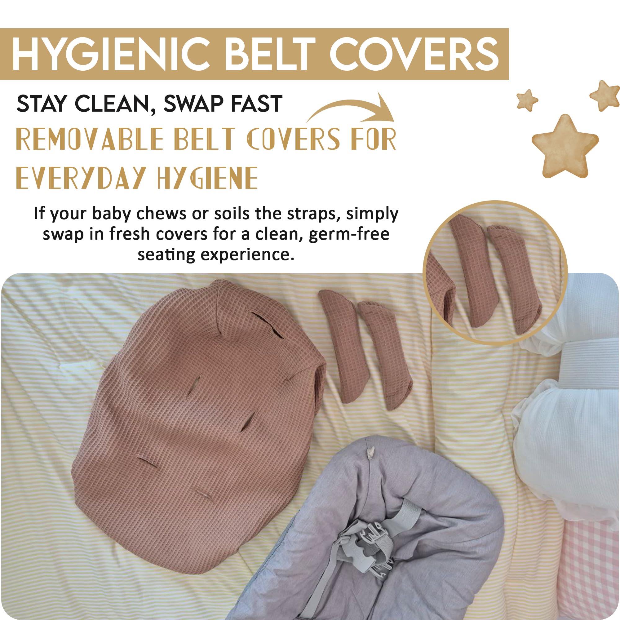 Machine-washable cotton sheet keeps the chair looking fresh between uses