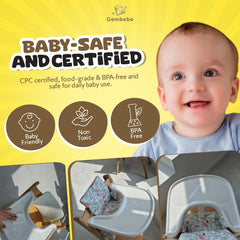 Gembebe CPC CPSIA safety certified sticker uses PET plastic