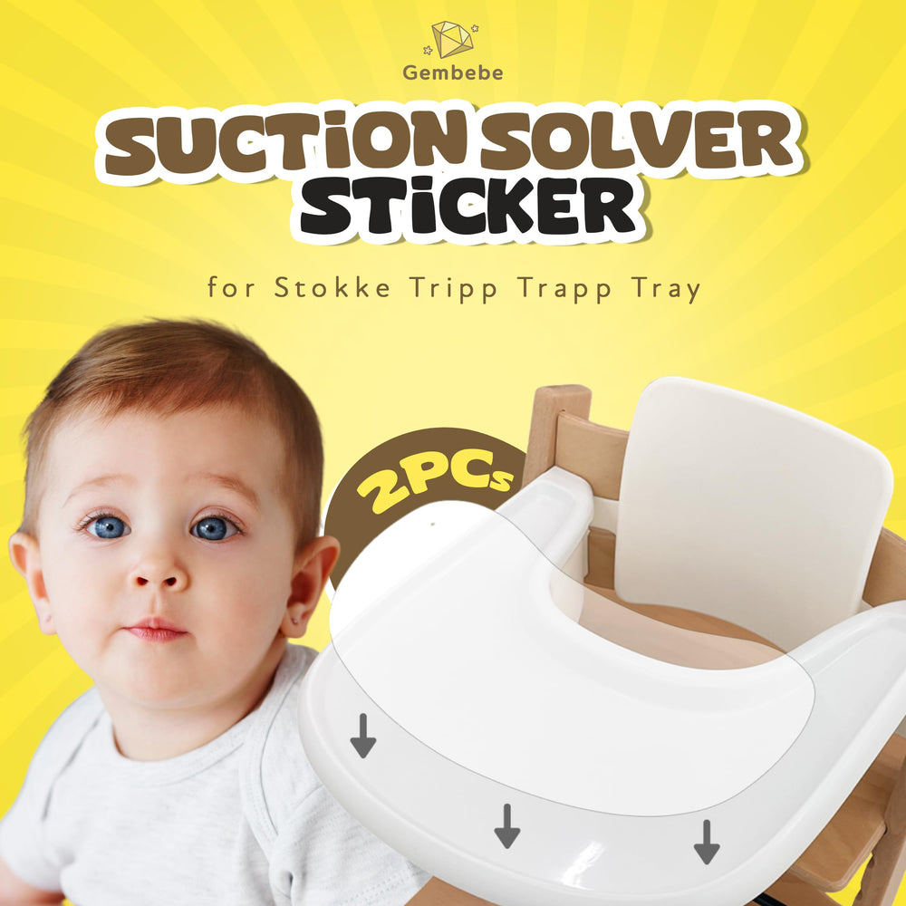 Gembebe Suction Solver Sticker tray-coverage keeps plates secure on Stokke Tripp Trapp