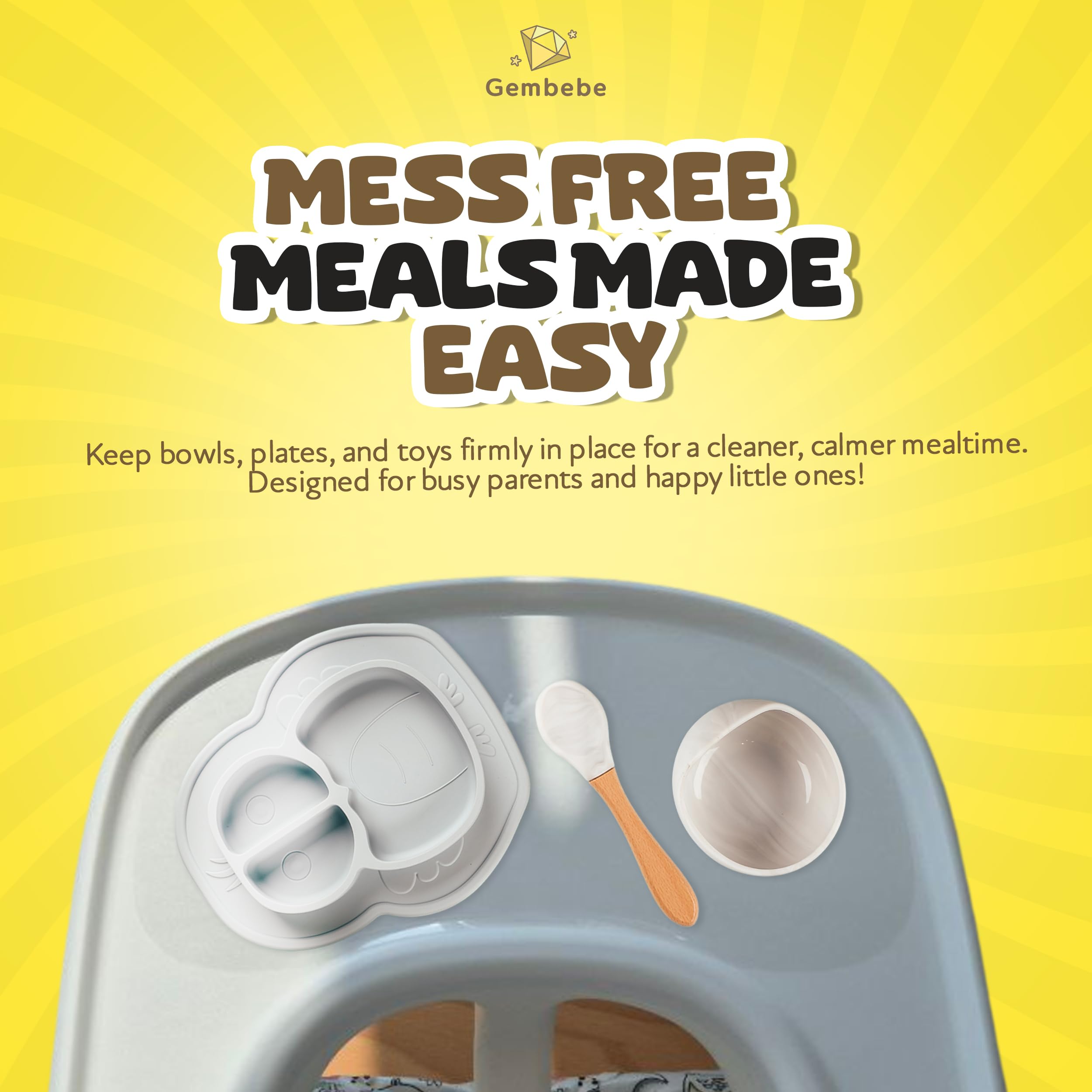 Gembebe Suction Solver Tray-fit for Stokke Tripp Trapp compatibility