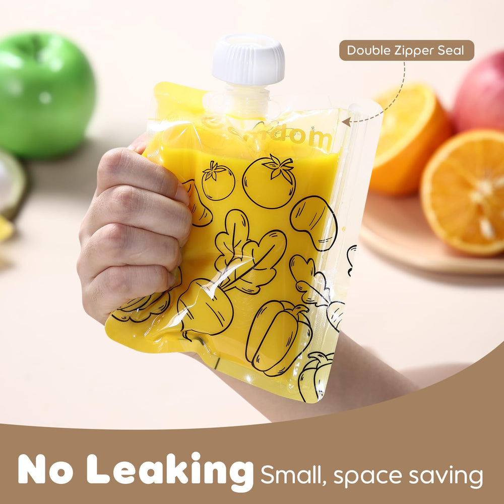 Gemdom on-the-go snack pouches fit school bags and car rides.