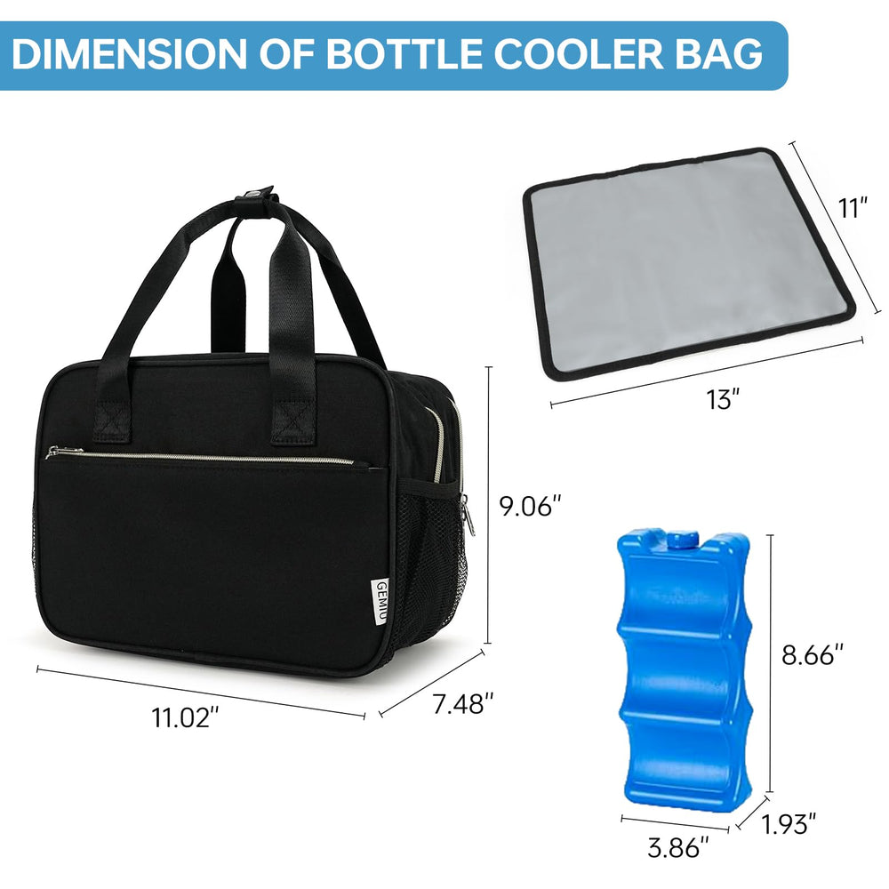 GEMIU detachable buckle top handle attached to a stroller for hands-free transport