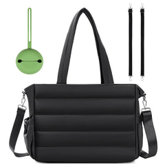 GEMIU diaper bag tote with a large main compartment for quick organization on the go.