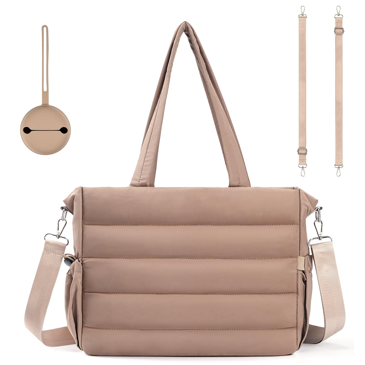 GEMIU Diaper Bag Tote main compartment offers expansive storage for daily essentials.
