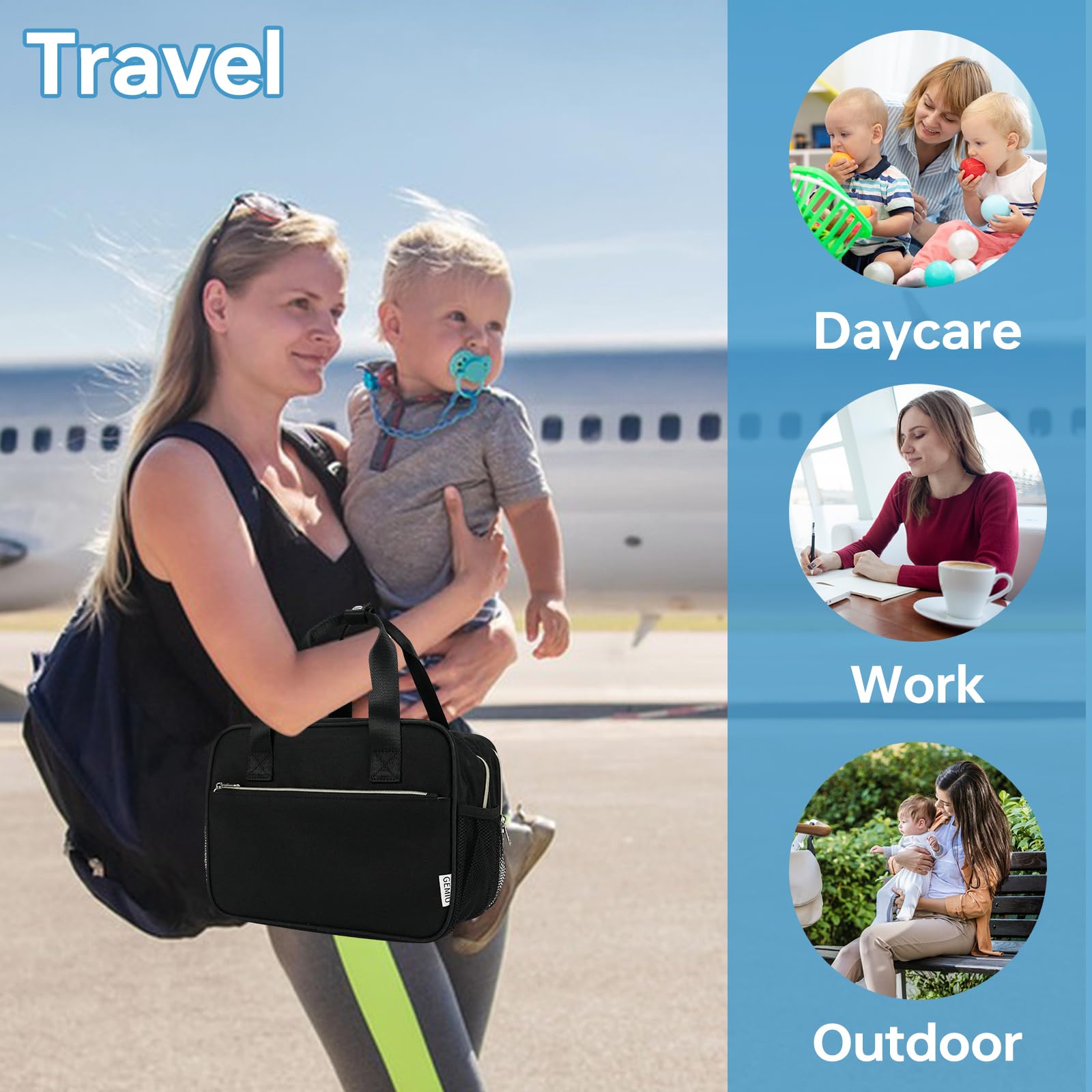 GEMIU ice pack and PEAV mat included for quick cooling on trips