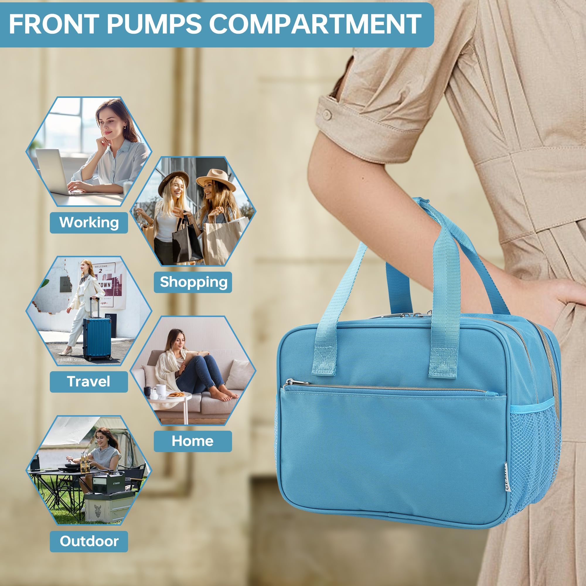 GEMIU stroller-attachment bag supports hands-free transport for busy days