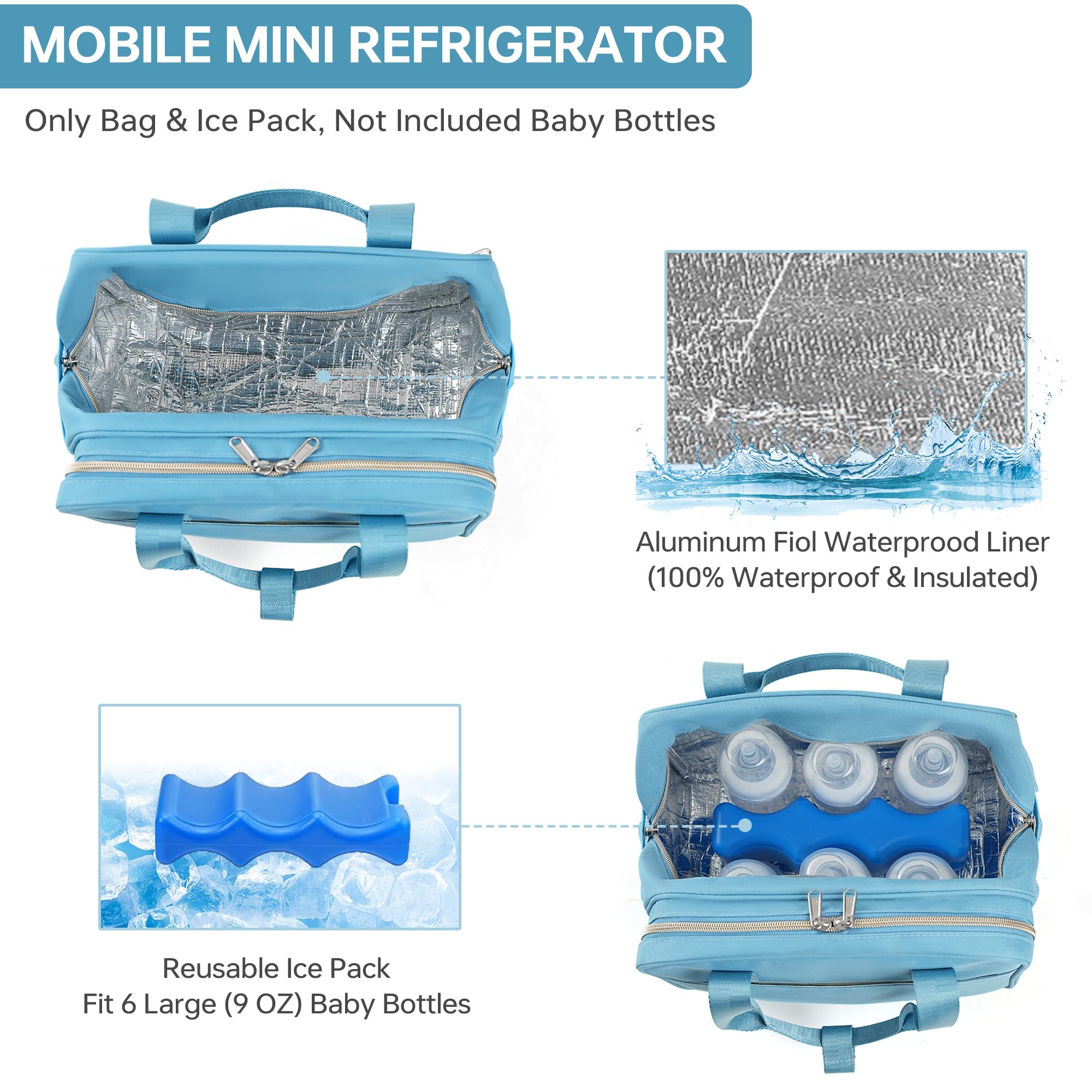 GEMIU waterproof lining protects contents and simplifies cleaning after use