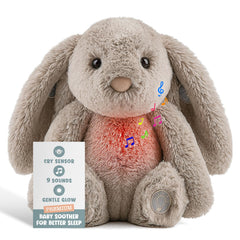 Gemma Joy Bedtime Bunny cry sensor soothes babies at night